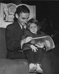 Robert L. May and his 4 year old daughter Barbara.